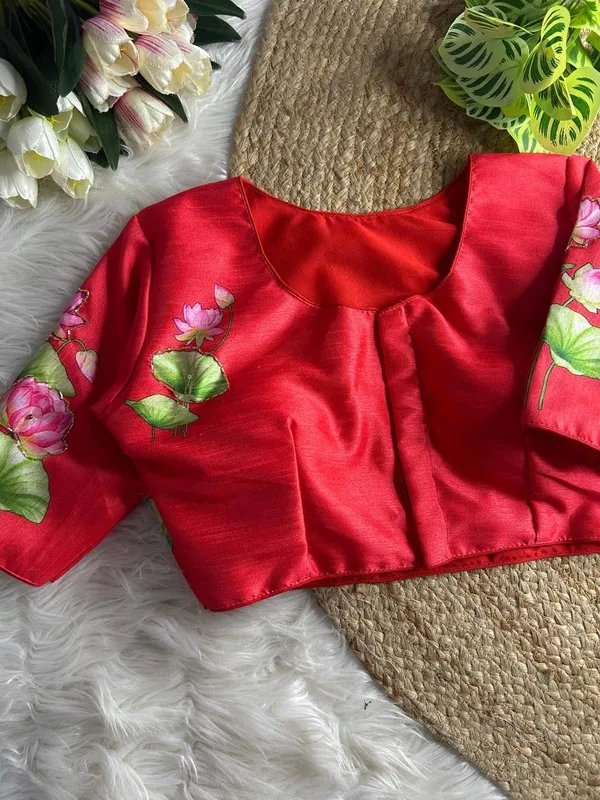 Red_Silk_Blouse_For_Women