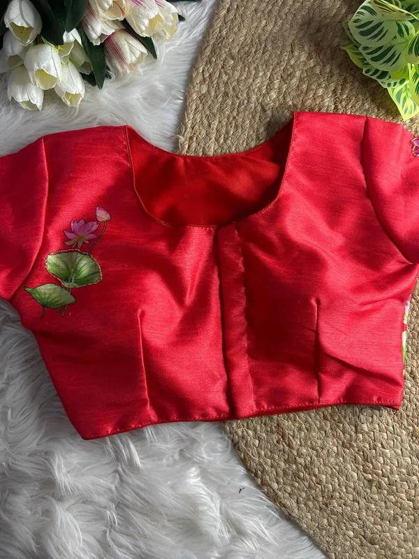 Red_Silk_Blouse_For_Women