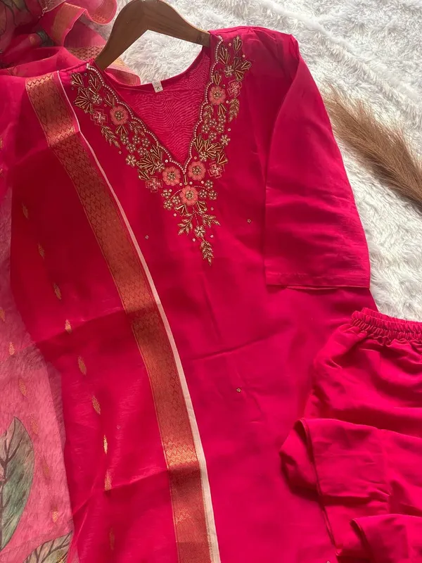 Pink_Cotton_Kurta_Set_For_Women