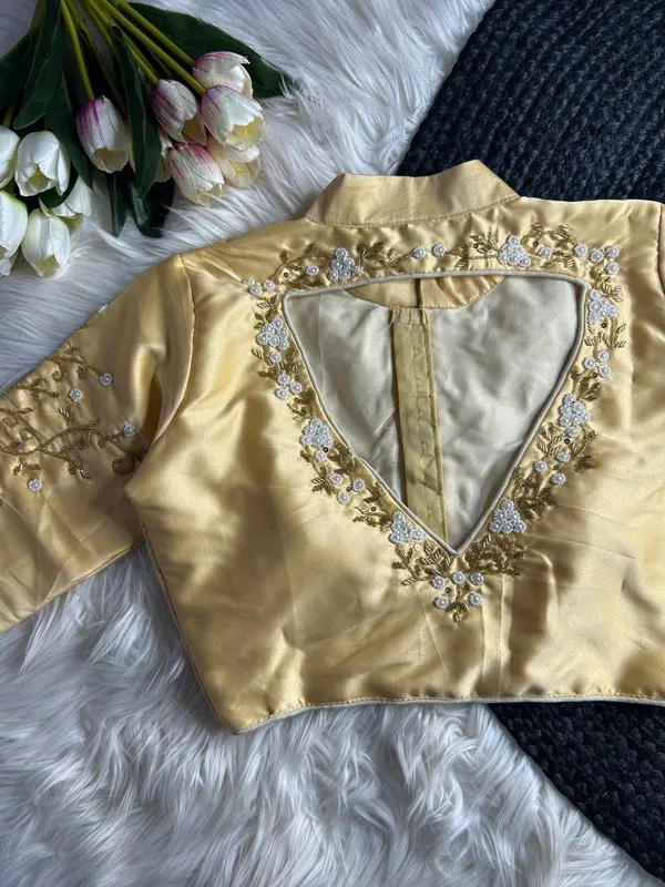 Cream_Silk_Blouse_For_Women