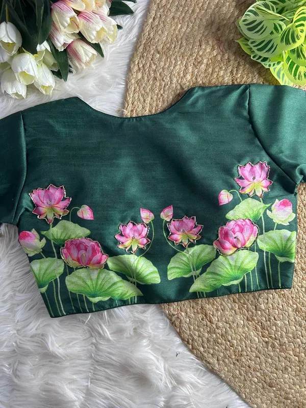 Green_Silk_Blouse_For_Women