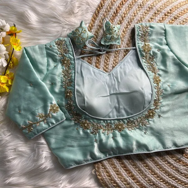 Light_Green_Silk_Blouse_For_Women