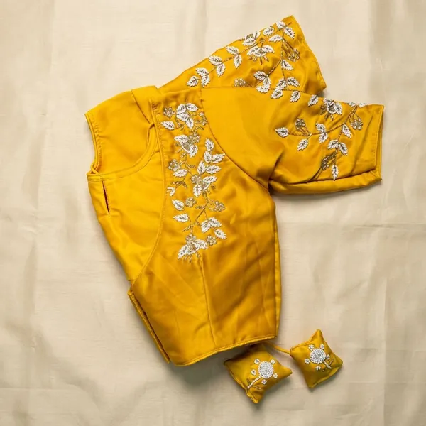 Yellow_Silk_Blouse_For_Women