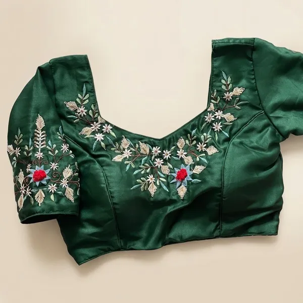 Green_Silk_Blouse_For_Women