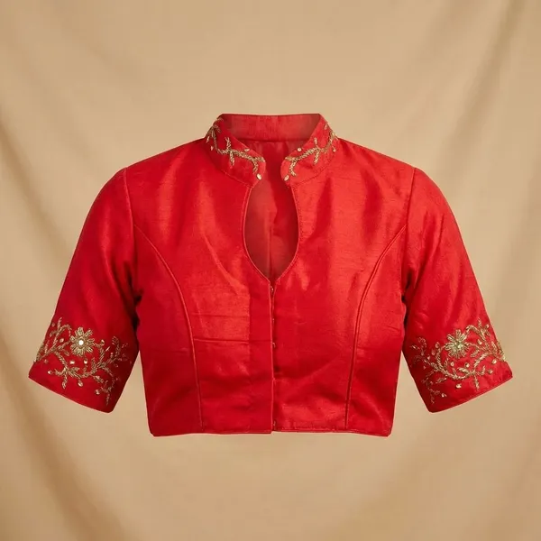 Red_Silk_Blouse_For_Women
