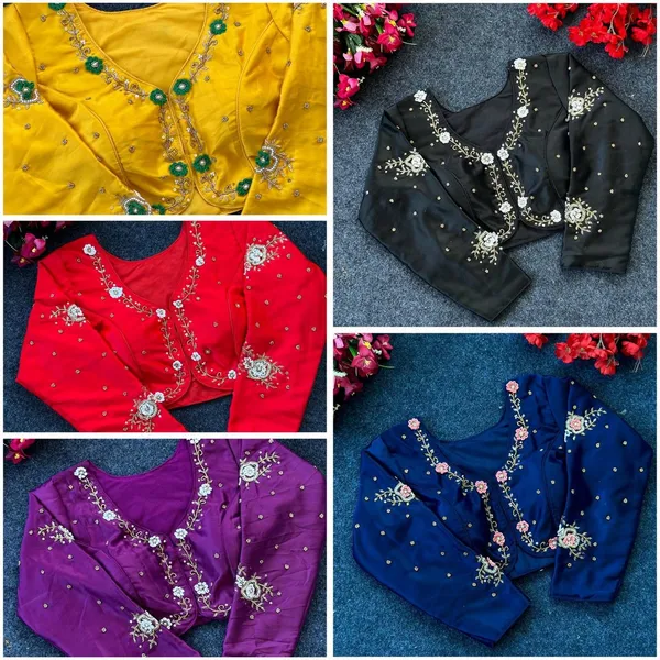 Yellow_Silk_Blouse_For_Women