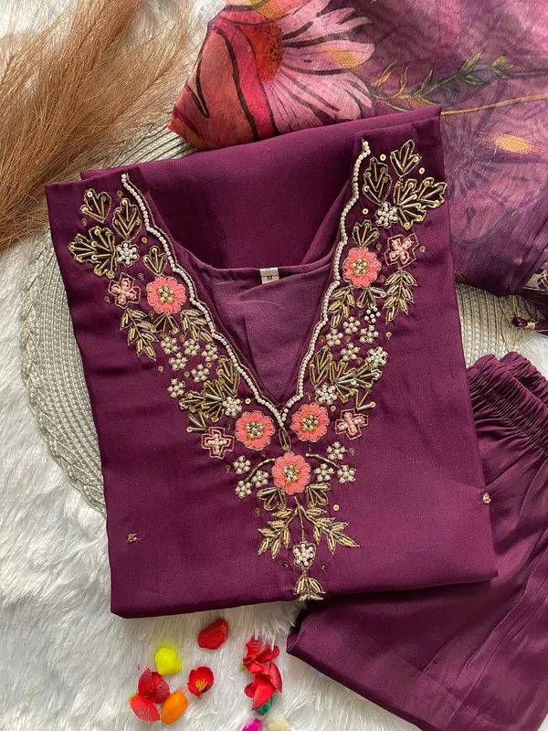 Purple_Cotton_Kurta_Set_For_Women