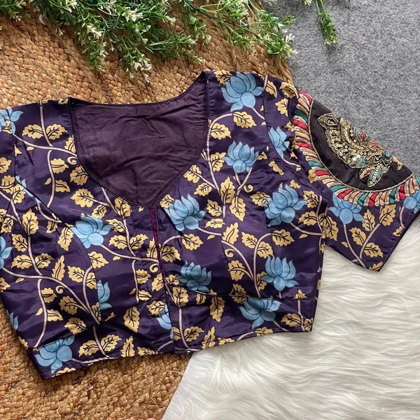 Wine_Silk_Blouse_For_Women