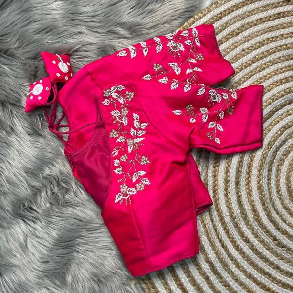 Pink_Silk_Blouse_For_Women