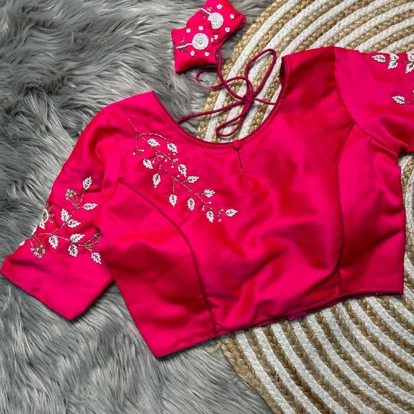 Pink_Silk_Blouse_For_Women