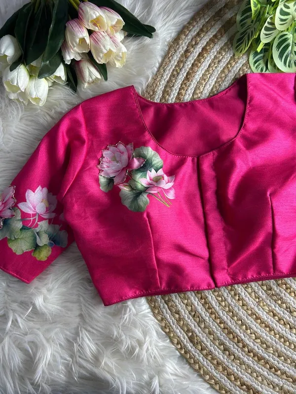 Pink_Silk_Blouse_For_Women