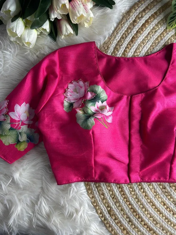 Pink_Silk_Blouse_For_Women