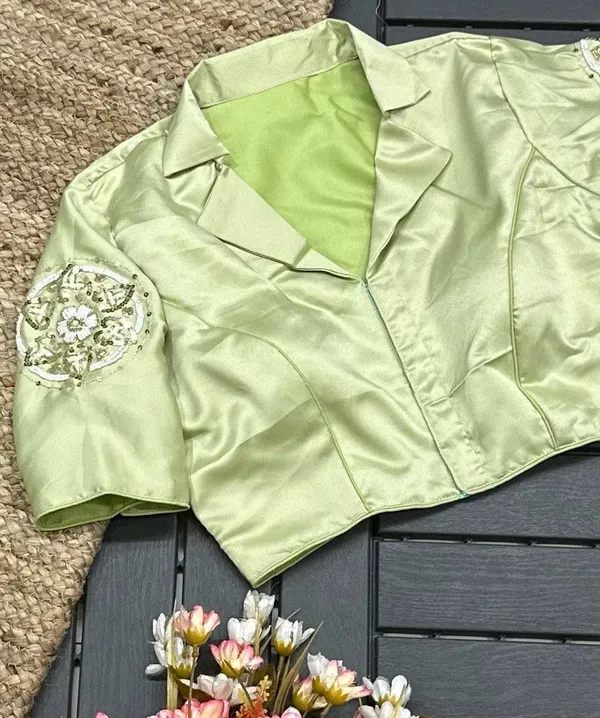 Yellow_Silk_Blouse_For_Women