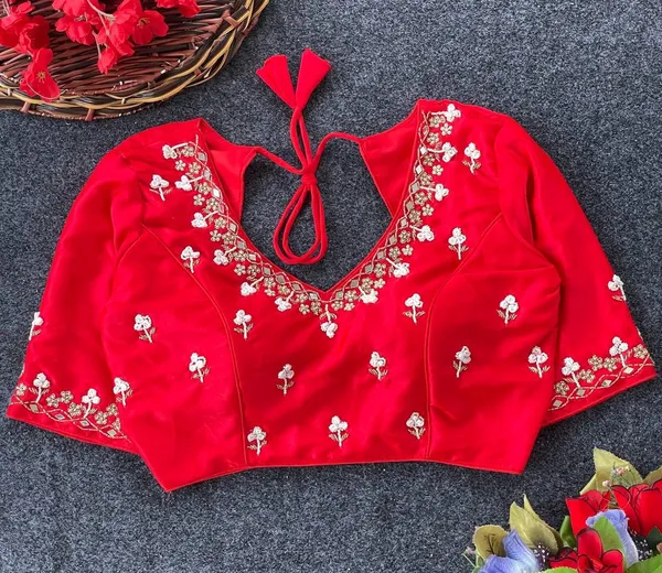 Red_Silk_Blouse_For_Women
