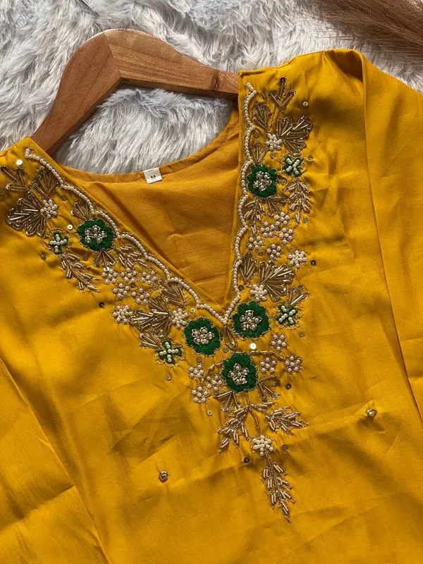 Yellow_Cotton_Kurta_Set_For_Women