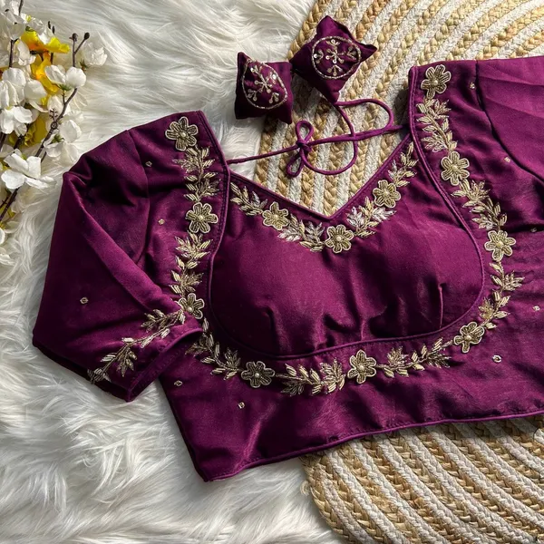Purple_Silk_Blouse_For_Women