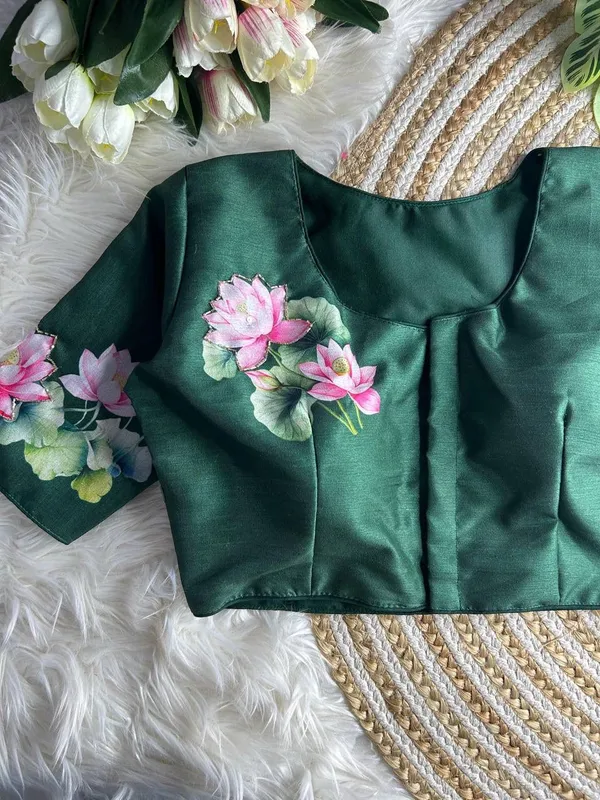 Green_Silk_Blouse_For_Women