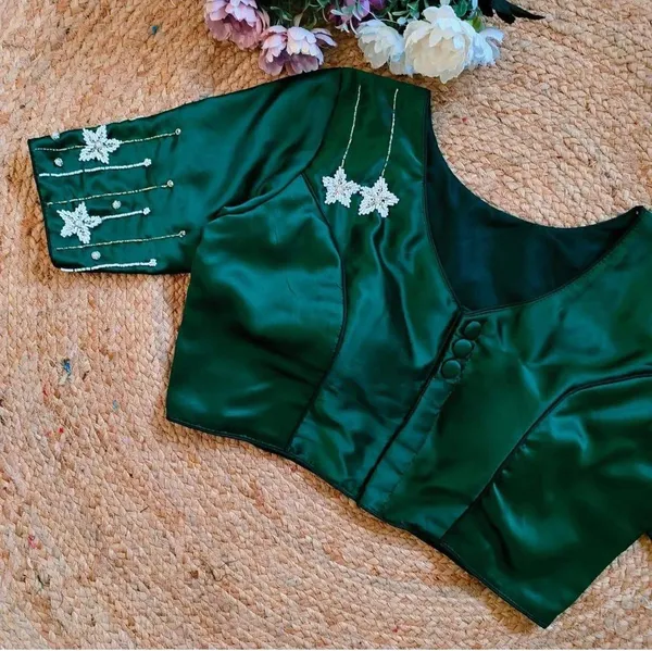Green_Silk_Blouse_For_Women