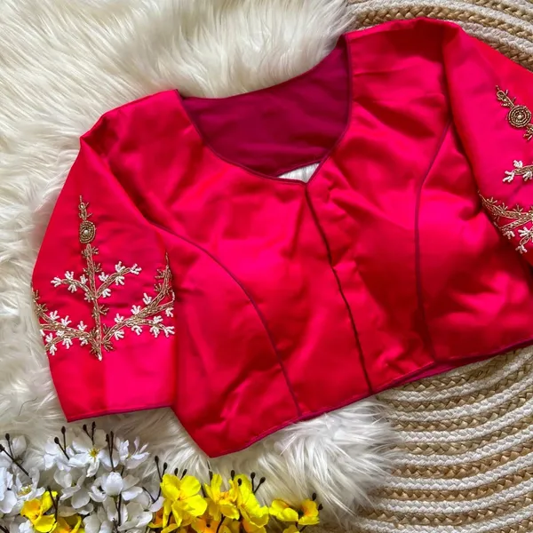 Pink_Silk_Blouse_For_Women