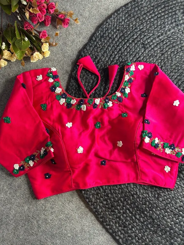 Pink_Silk_Blouse_For_Women