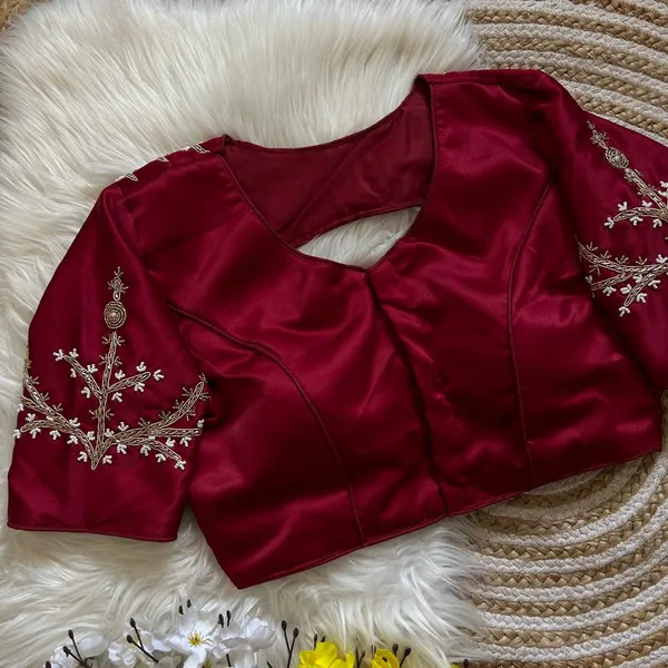 Red_Silk_Blouse_For_Women