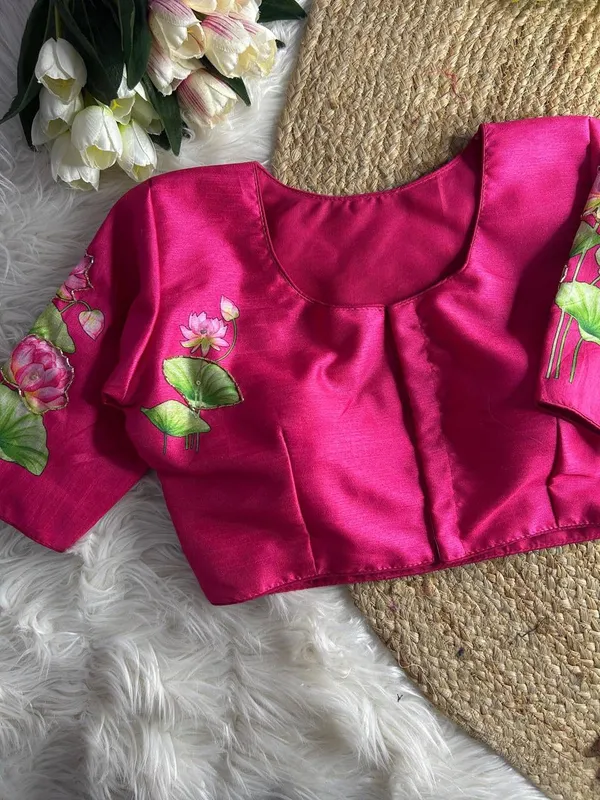 Pink_Silk_Blouse_For_Women