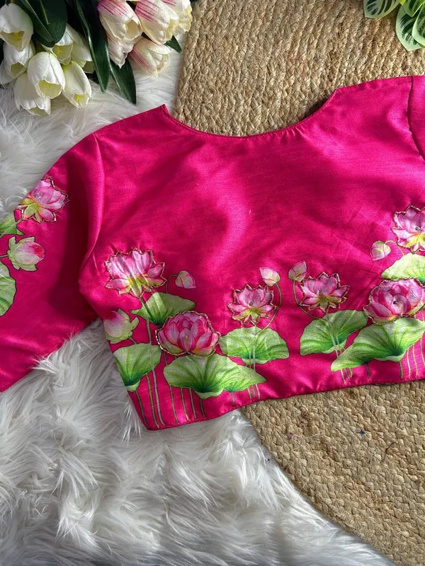 Pink_Silk_Blouse_For_Women