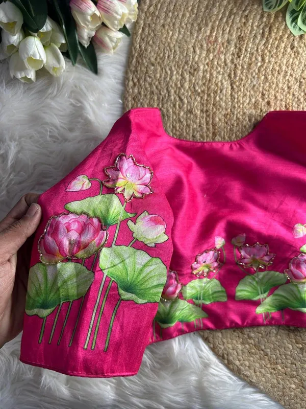 Pink_Silk_Blouse_For_Women