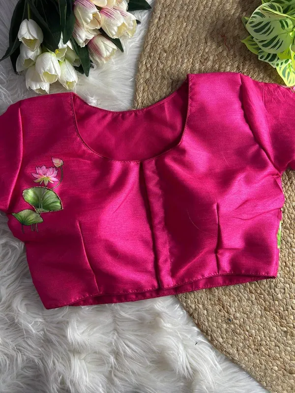 Pink_Silk_Blouse_For_Women