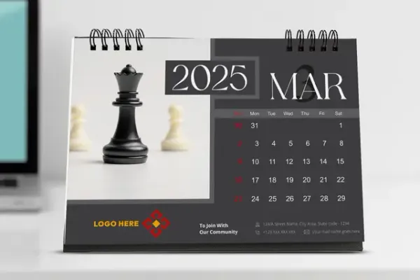 Black_And_White_Paper_Premium_Calendars_For_Office