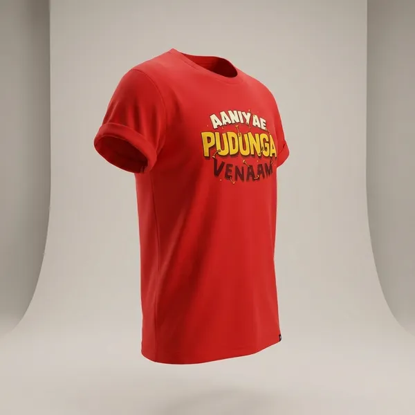 Red_Cotton_Premium_T_Shirts_For_Mens_And_Womens