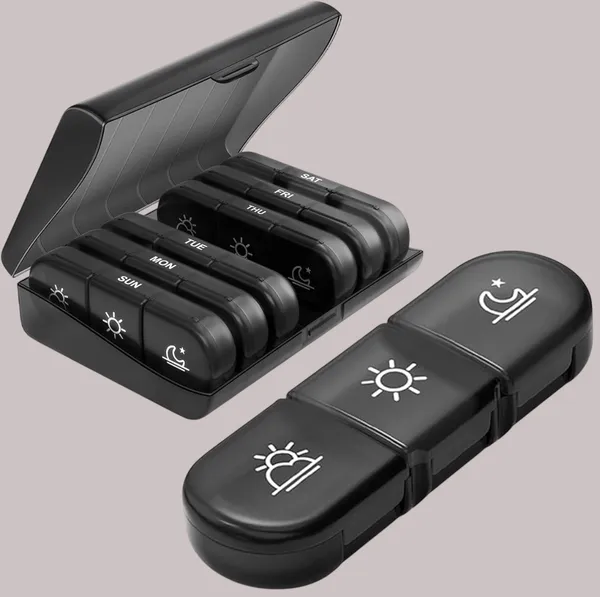 Black_Weekly_Pill_Organizer_7_Day_3_Times_A_Day_Large_Moisture_Proof_Medicine_Box_With_Portable_Travel_Pill_Case