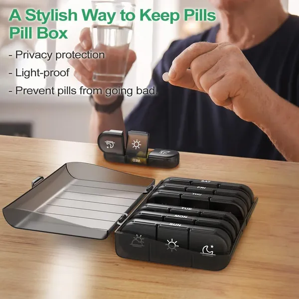 Black_Weekly_Pill_Organizer_7_Day_3_Times_A_Day_Large_Moisture_Proof_Medicine_Box_With_Portable_Travel_Pill_Case