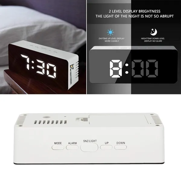 White_Digital_Mirror_Alarm_Clock_With_Led_Display_Smart_Temperature_Sensor_Snooze_Function