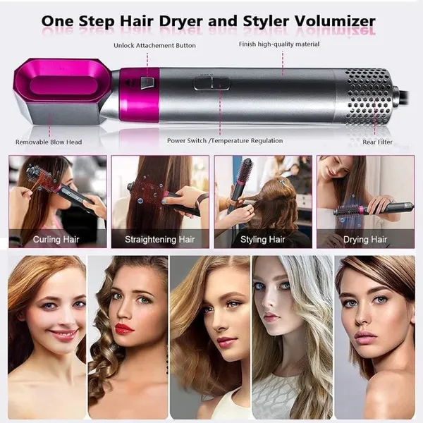 Pink_5_In_1_Professional_Multi_Functional_Hair_Dryer_Brush_Automatic_Air_Curler_And_Straightener_Hair_Styler_For_Women