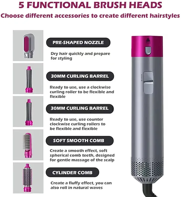 Pink_5_In_1_Professional_Multi_Functional_Hair_Dryer_Brush_Automatic_Air_Curler_And_Straightener_Hair_Styler_For_Women