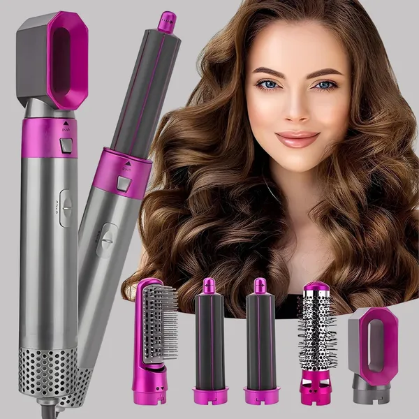 Pink_5_In_1_Professional_Multi_Functional_Hair_Dryer_Brush_Automatic_Air_Curler_And_Straightener_Hair_Styler_For_Women