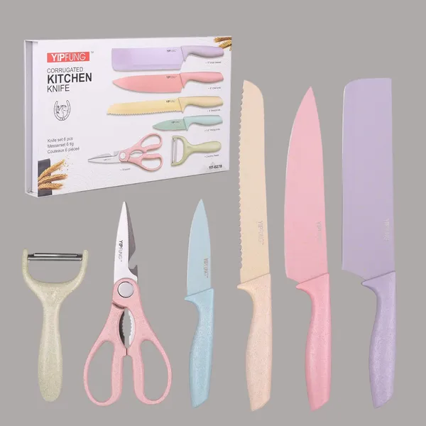 Multicolor_Aesthetic_6_Piece_Pastel_Kitchen_Knife_Set_With_Covers_High_Carbon_Stainless_Steel_Non_Stick_Knives_For_Home_Kitchen