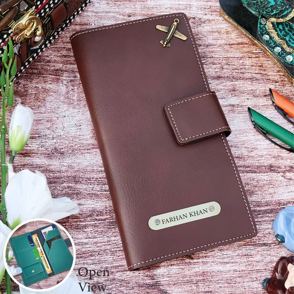 Personalized_Leather_Travel_Wallet_–_Custom_Passport_&_Card_Holder_|_Premium_Document_Organizer_for_Men_&_Women