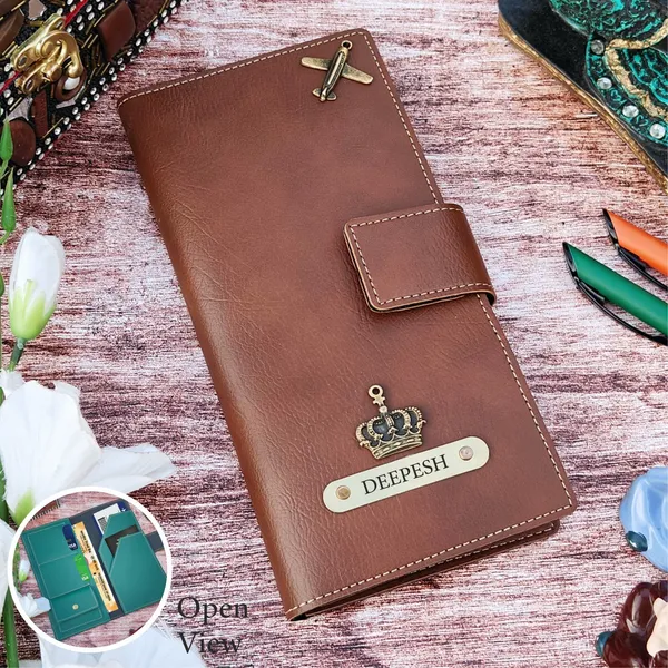 Personalized_Leather_Travel_Wallet_–_Custom_Passport_&_Card_Holder_|_Premium_Document_Organizer_for_Men_&_Women