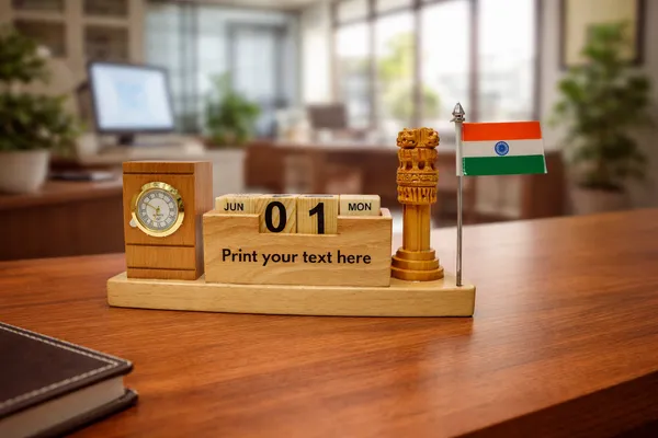 Premium_Wooden_Desk_Organizer_with_Clock,_Calendar,_Ashoka_Pillar_&_Indian_Flag_–_Personalized_Executive_Office_Gift