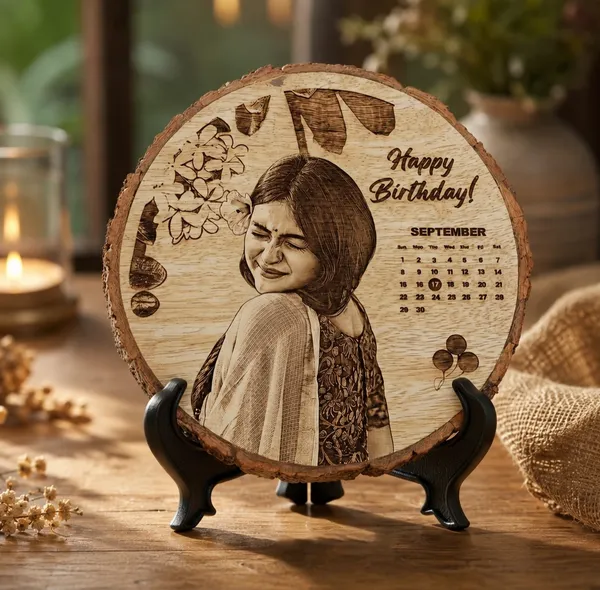 Personalised__Wood_Round_Engraved_Photo_Frame