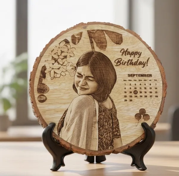 Personalised__Wood_Round_Engraved_Photo_Frame