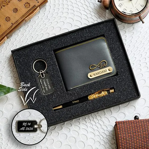 Personalized_Wallet_Pen_Keychain_Combo