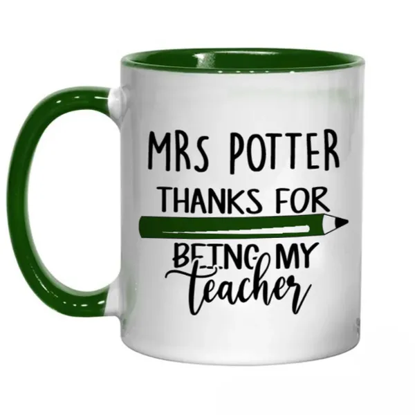 Personalized_Inner_Handle_Color_Mug_Dark_Green_11Oz