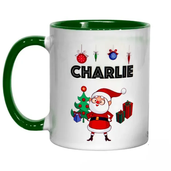 Personalized_Inner_Handle_Color_Mug_Dark_Green_11Oz