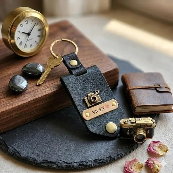 Personalized_Leather_Photo_Keychain_with_Custom_Name_&_Charm_–_Custom_Photo_Printed_Keyring_|_Personalized_Gift_for_Men_&_Women