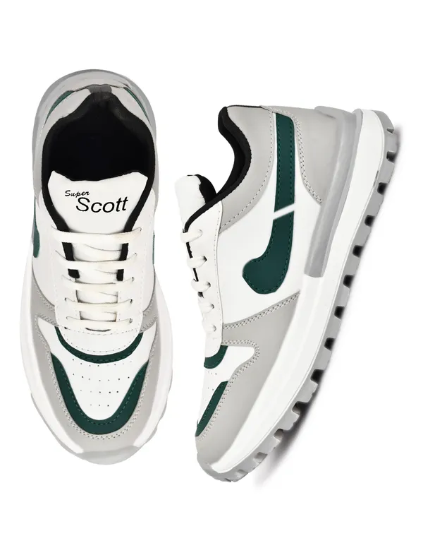 Grey_White_Synthetic_Leather_Sport_Shoe_For_Men