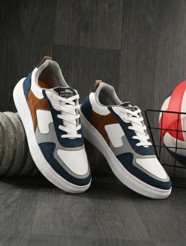 Blue_White_Leather_Sneaker_For_Men