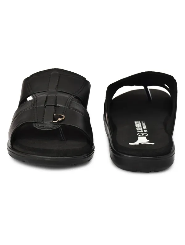 Mercy_Black_Formal_Leather_Sandals/Slippers_For_Mens_I_Office_Use_I_Dailywear_I_Slip-on_I_Cusion_insole_I_Ortho